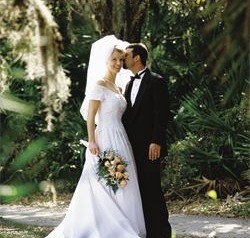 Bride and groom together