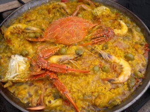Crab and prawn cook pot meal