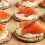 Salmon with Sour Cream and Chives